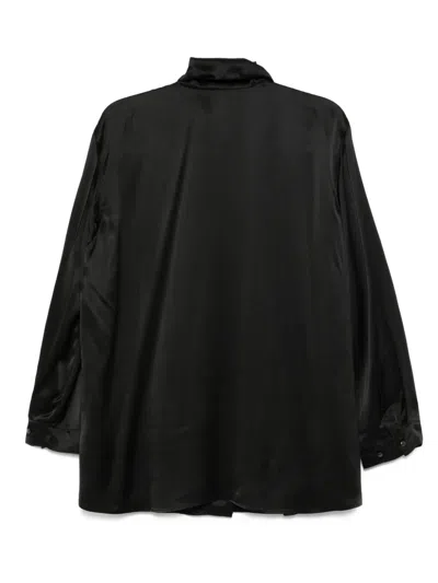 Jnby Silk Shirt In Black