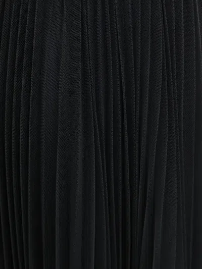 Forte Forte Midi A-line Skirt Sheer Overlay In Black