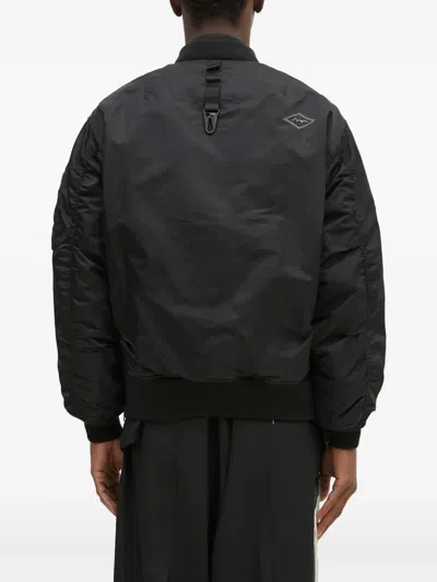 Manastash Ribbed Bomber Jacket In Black