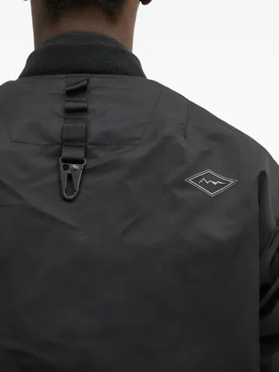 Manastash Ribbed Bomber Jacket In Black