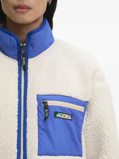 Manastash Fleece Panelled Jacket In Neutral