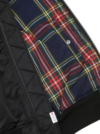 Manastash Ribbed Bomber Jacket In Black