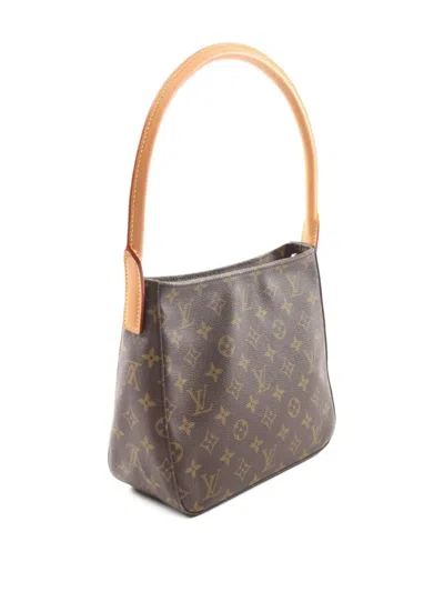 Pre-owned Louis Vuitton 2001 Looping Mm Shoulder Bag In Brown