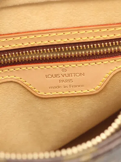 Pre-owned Louis Vuitton 2001 Looping Mm Shoulder Bag In Brown