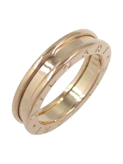 Pre-owned Bvlgari 2010s 18k Rose Gold B-zero1 Ring