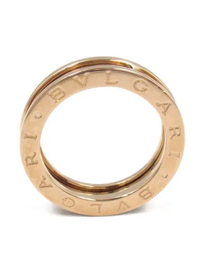 Pre-owned Bvlgari 2010s 18k Rose Gold B-zero1 Ring