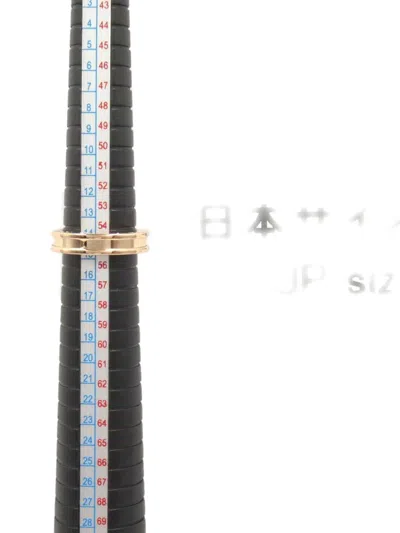 Pre-owned Bvlgari 2010s 18k Rose Gold B-zero1 Ring