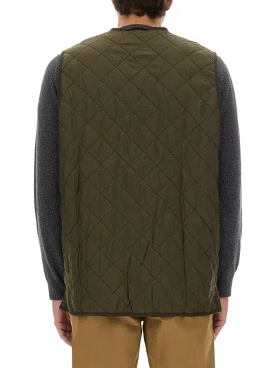 Barbour Polarquilt Zip-liner Vest In Green