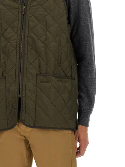 Barbour Polarquilt Zip-liner Vest In Green