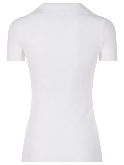 Balenciaga White Short-sleeve Nano Bb Tank Top In White
