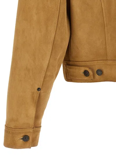 Dsquared2 Leather Button-fastening Jacket In Brown
