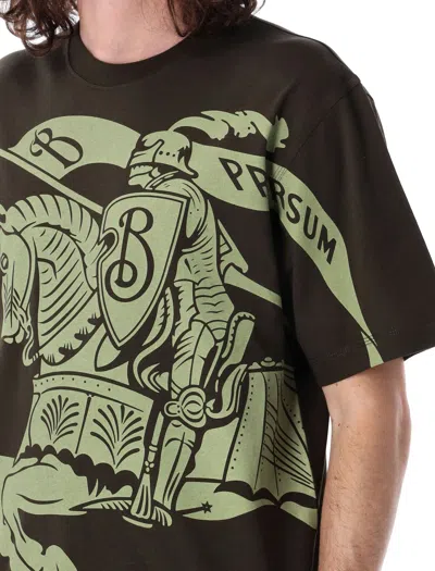 Burberry Equestrian Knight Graphic Print T-shirt In Multi