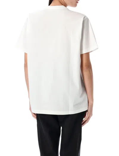 Burberry Contrast-pocket Short-sleeve Cotton T-shirt In White