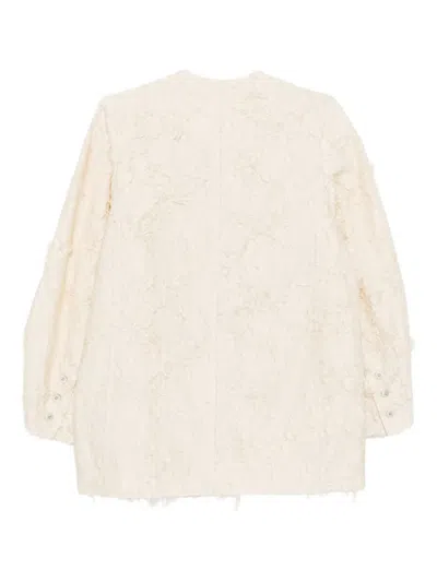 Jnby Jacquard Jacket In Neutral