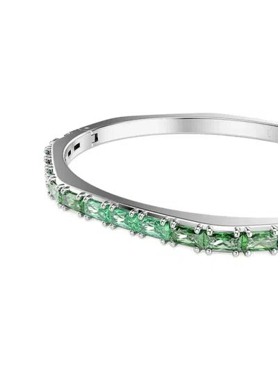 Swarovski Matrix Octogon-shape Bangle In Metallic