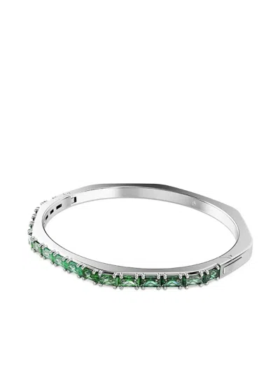 Swarovski Matrix Octogon-shape Bangle In Metallic