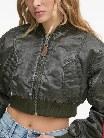 拉链短款飞行员夹克