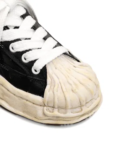 Miharayasuhiro Blakey Og Sole Film Attached Canvas Low-top Sneaker In Black