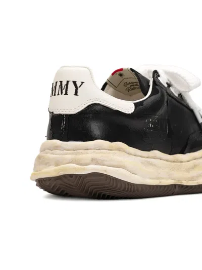 Miharayasuhiro Blakey Og Sole Film Attached Canvas Low-top Sneaker In Black