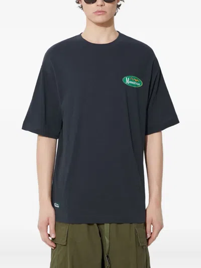 Manastash Mountain-logo T-shirt In Black