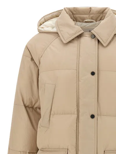 Brunello Cucinelli Shiny Zipper Pull Down Jacket