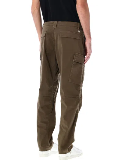 C.p. Company C.p.company Stretch Sateen Loose Cargo Pants In Brown