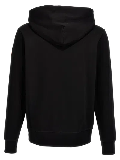 Canada Goose High Collar Black Full-zip Hoodie With Kangaroo Pocket In Black