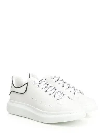 Alexander Mcqueen Chunky Leather Sneakers Featuring Perforated Profiles