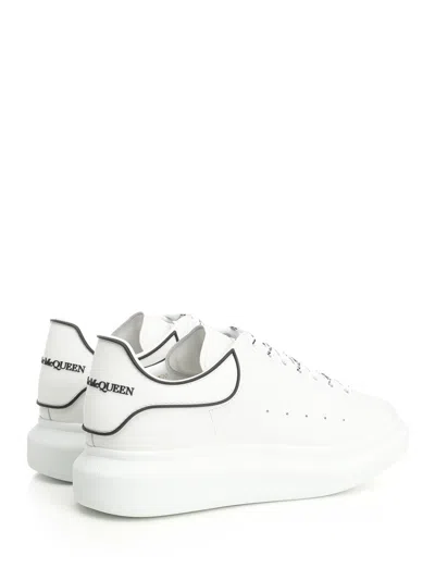 Alexander Mcqueen Chunky Leather Sneakers Featuring Perforated Profiles