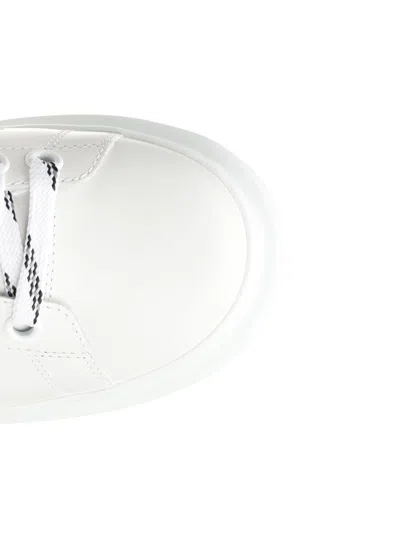Alexander Mcqueen Chunky Leather Sneakers Featuring Perforated Profiles