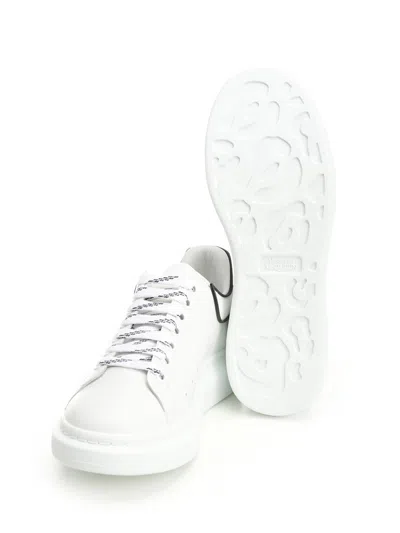 Alexander Mcqueen Chunky Leather Sneakers Featuring Perforated Profiles
