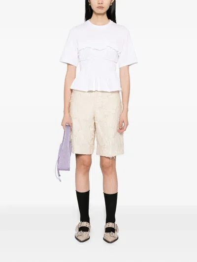 Jnby Jacquard Shorts In Neutral