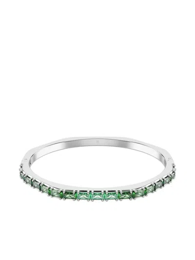 Swarovski Matrix Octogon-shape Bangle In Green