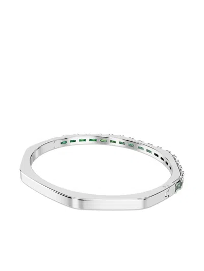 Swarovski Matrix Octogon-shape Bangle In Green