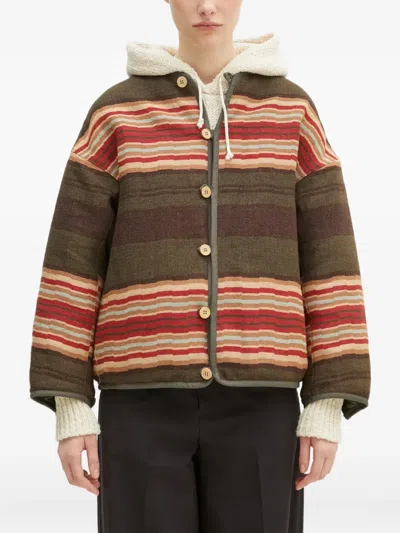 纽扣开合双面夹克