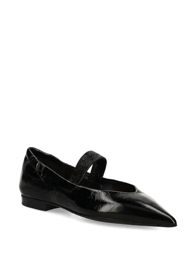 Billi Bi Pointed-toe Ballet Flats In Black