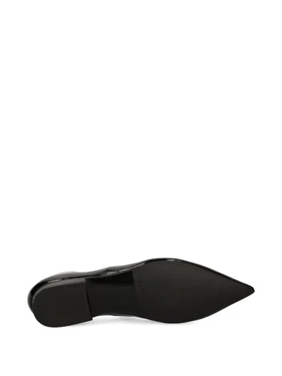 Billi Bi Pointed-toe Ballet Flats In Black