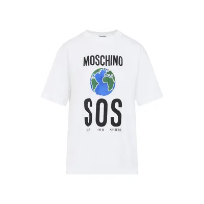 Moschino Couture Tshirt With Print In White