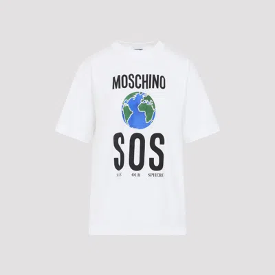 Moschino Couture Tshirt With Print In White