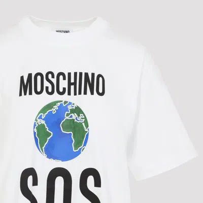Moschino Couture Tshirt With Print In White