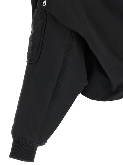 Jean Paul Gaultier Short Zip-up Jacket In Black