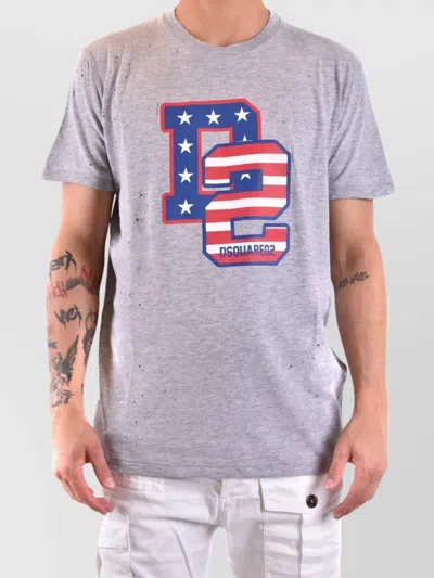 Dsquared2 Muscle Fit Tee In Gray