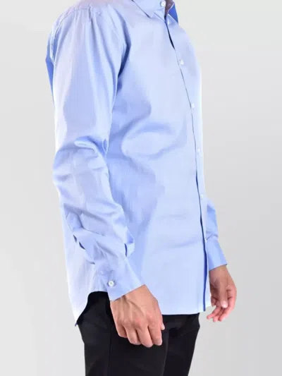 Dsquared2 Collared Shirt Button-down Long Sleeves In Blue