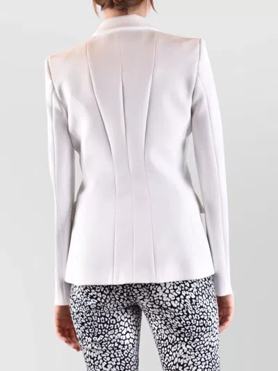 Philipp Plein Lapel Embellished Jacket With Front Flap Pockets In Yellow