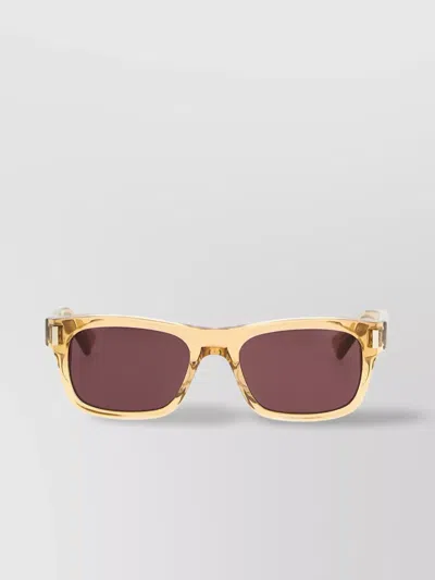 Saint Laurent Square-frame Acetate Sunglasses In Brown
