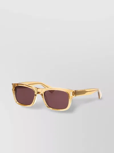 Saint Laurent Square-frame Acetate Sunglasses In Brown