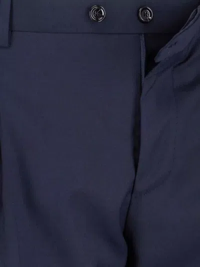 Lardini Tailored Two-button Blazer And Slim-fit Trousers Set In Blue