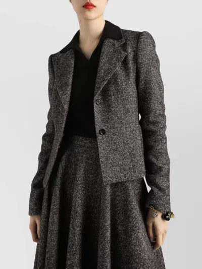 Dolce & Gabbana Jacket With Melange Effect Dolce E Gabbana In Gray