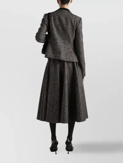 Dolce & Gabbana Jacket With Melange Effect Dolce E Gabbana In Gray