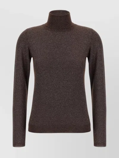Brunello Cucinelli Sparkling Cashmere And Silk Lightweight Turtleneck Sweater
